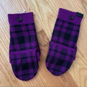 Never worn Coach merino wood mitten gloves